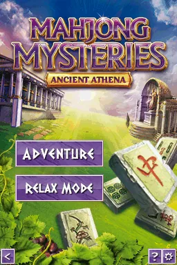 Mahjong Mysteries - Ancient Athena title screen