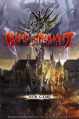 Blood of Bahamut title screen