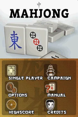 Mahjong title screen