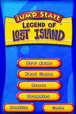 JumpStart - Legend of Lost Island title screen