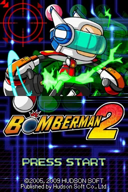 Bomberman 2 title screen