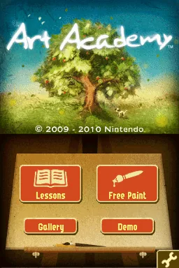 Art Academy (Europe) (En,Fr,De,Es,It) (NDSi Enhanced) title screen
