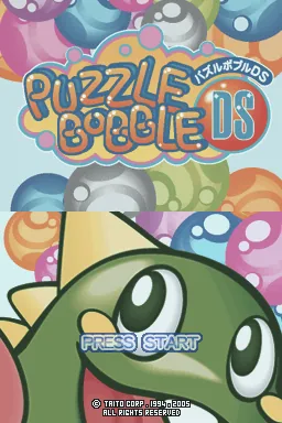 Puzzle Bobble DS title screen