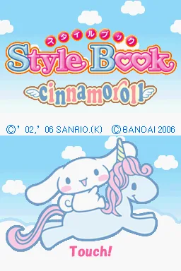 Style Book - Cinnamoroll title screen