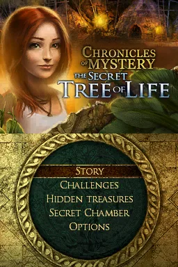 Chronicles of Mystery - The Secret Tree of Life (Europe) (En,Fr,De,Es,It,Nl) (NDSi Enhanced) title screen