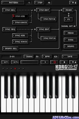 Korg DS-10+ Synthesizer (USA) (NDSi Enhanced) screenshot