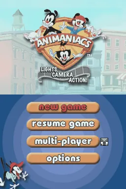 Animaniacs - Lights, Camera, Action! title screen