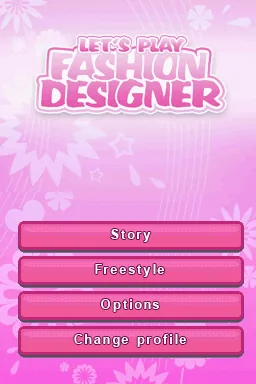 Let's Play Fashion Designer title screen