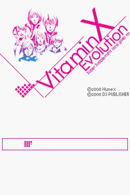 VitaminX Evolution - Super Supplement Boys Goes On title screen