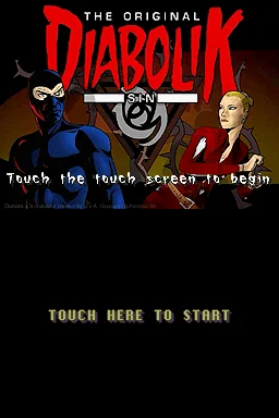 Diabolik - The Original Sin title screen