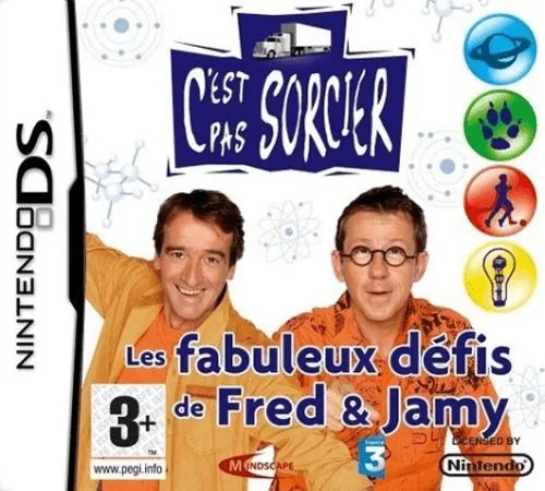 C'Est Pas Sorcier - Les Fabuleux Defis de Fred & Jamy cover art for Nintendo DS