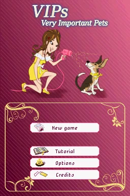 VIPs - Very Important Pets (Europe) (En,De) (NDSi Enhanced) title screen
