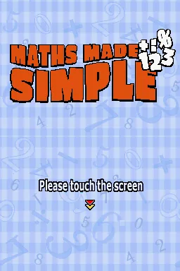 Maths Made Simple title screen