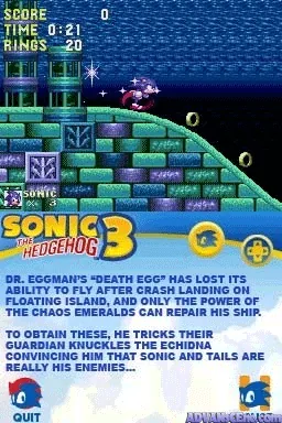 Sonic Classic Collection (Europe) (En,Fr,De,Es,It) (NDSi Enhanced) screenshot
