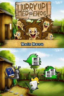 Hurry Up Hedgehog! title screen