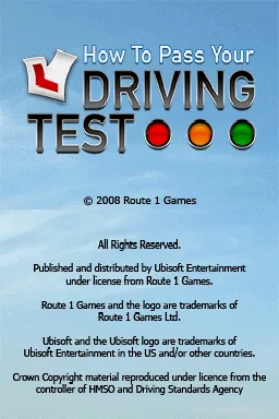 How to Pass Your Driving Test title screen
