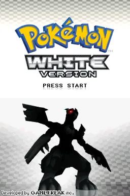 Pokemon - White Version (USA, Europe) (NDSi Enhanced) title screen