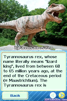 Animal Life - Dinosaurs (Europe) (En,Fr,De,Es,It) (NDSi Enhanced) screenshot