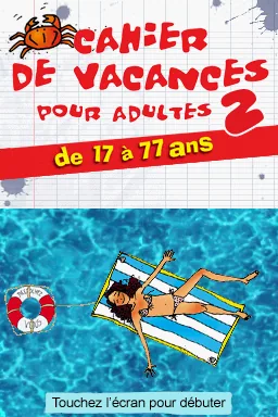 Cahier de Vacances pour Adultes 2 title screen