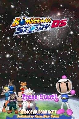 Bomberman Story DS title screen