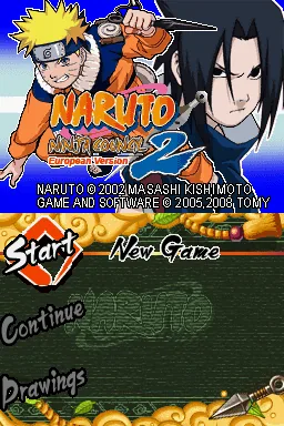 Naruto - Ninja Council 2 - European Version title screen