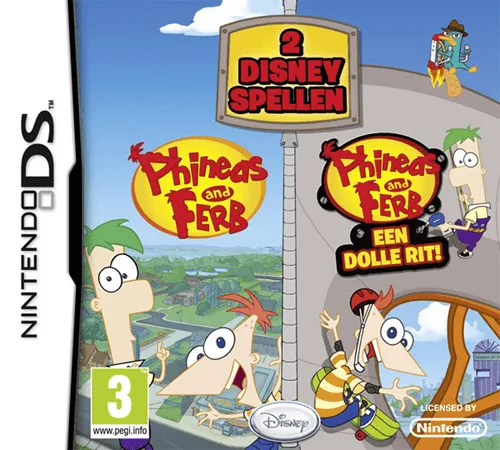 Phineas and Ferb - 2 Disney Games (Europe) (En,Fr,De,Es,It,Nl) (NDSi Enhanced) cover art for Nintendo DS