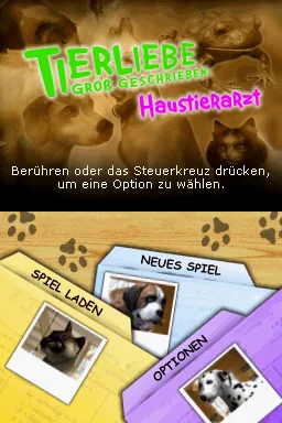 Tierliebe Gross Geschrieben title screen