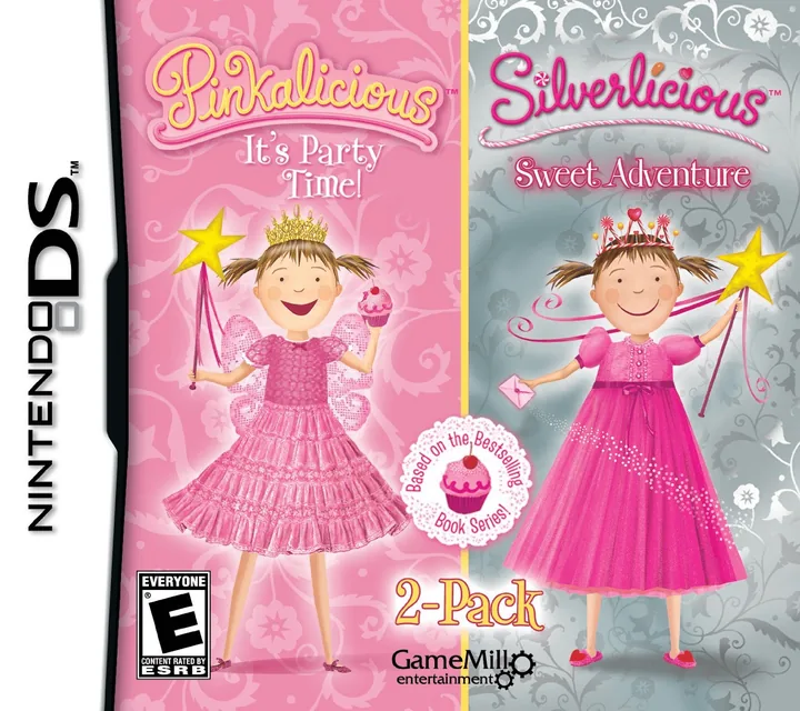2-Pack - Pinkalicious - It's Party Time! & Silverlicious - Sweet Adventure cover art for Nintendo DS
