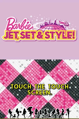 Barbie - Jet, Set & Style! (Europe) (En,Fr,Nl) (NDSi Enhanced) title screen