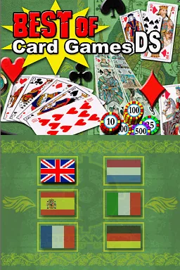 Best of Card Games DS title screen