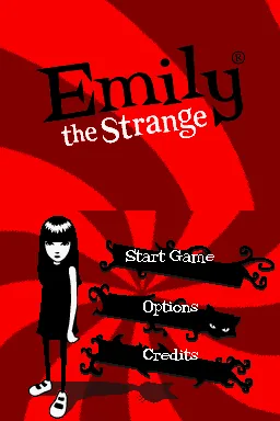 Emily the Strange - Strangerous (Europe) (En,De) (VESP) (NDSi Enhanced) title screen