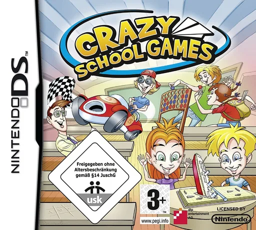 Backdrop artwork for Crazy School Games
