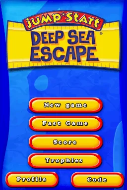 JumpStart - Deep Sea Escape title screen