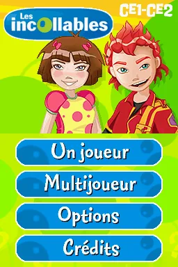 Incollables CE1-CE2, Les title screen