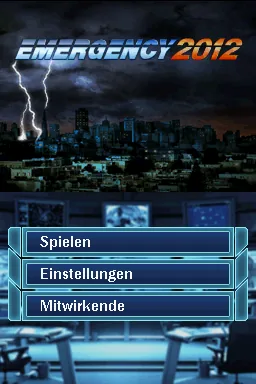 Emergency 2012 title screen