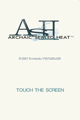 ASH - Archaic Sealed Heat title screen