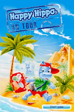 Happy Hippo's World Tour title screen
