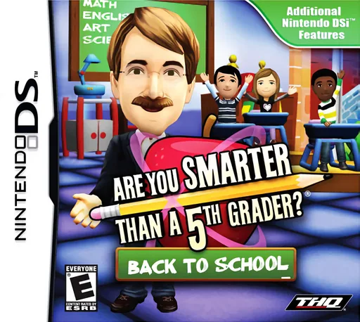 Are You Smarter than a 5th Grader - Back to School (USA) (NDSi Enhanced) cover art for Nintendo DS