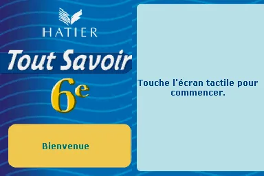 Tout Savoir 6e - L'Essentiel du Programme title screen