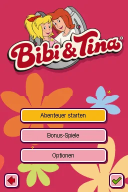 Bibi & Tina - Jump & Ride title screen
