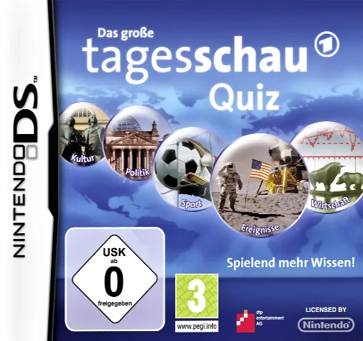Grosse Tagesschau Quiz, Das cover art for Nintendo DS