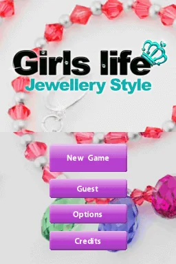 Girls Life - Jewellery Style (Europe) (En,Fr,De,Es,It,Nl) (NDSi Enhanced) title screen