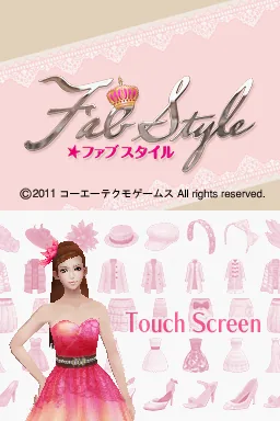 FabStyle title screen