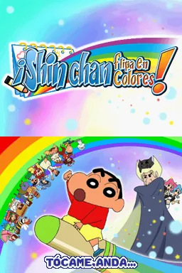 Crayon Shin-chan DS - Arashi o Yobu Nutte Crayoon Daisakusen! title screen