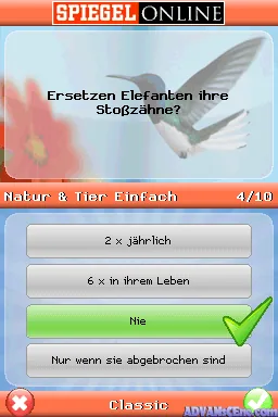 Spiegel Online - Die Wissenstrainer-Serie - Allgemeinwissen screenshot