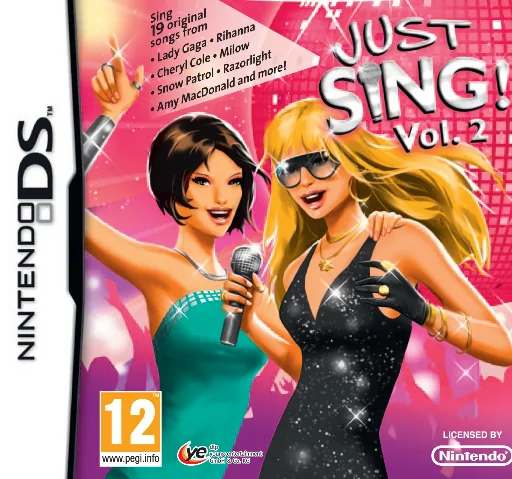 Just Sing! - Vol. 2 (Europe) (En,Fr,De) (VJVP) (NDSi Enhanced) cover art for Nintendo DS