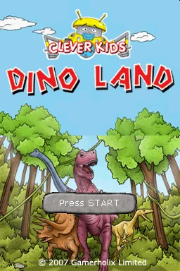 Clever Kids - Dino Land title screen