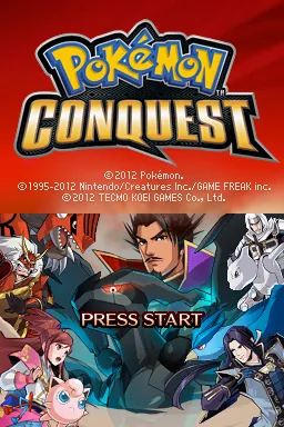 Pokemon Conquest (Europe) (NDSi Enhanced) title screen