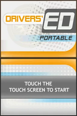 Drivers' Ed Portable title screen