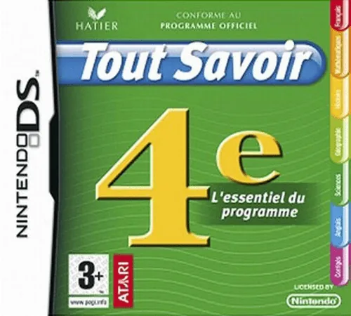 Backdrop artwork for Tout Savoir 4e - L'Essentiel du Programme